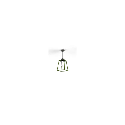 Lampiok Model 3 Medium Clear Glass Lantern with minimalist lines style frame
