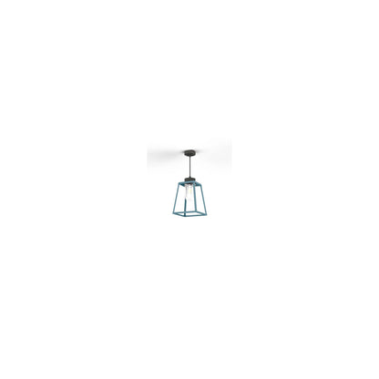 Lampiok Model 3 Medium Clear Glass Lantern with minimalist lines style frame