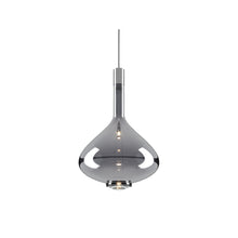 Sky Fall Large Metal Frame LED Pendant with Blown Glass Diffuser