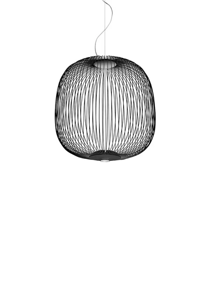 Spokes 2 LED Pendant with Varnished Steel & Aluminium