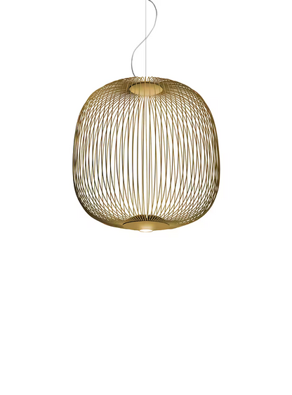 Spokes 2 LED Pendant with Varnished Steel & Aluminium