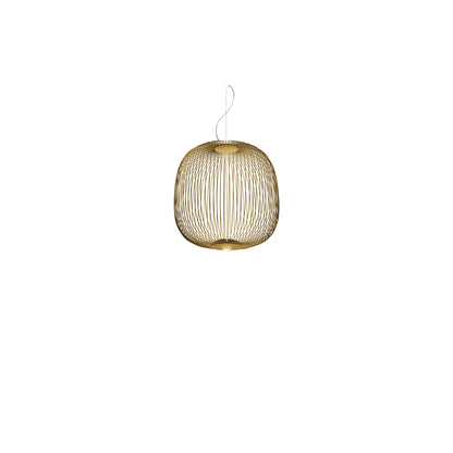Spokes 2 Dimmable LED Pendant with Varnished Steel & Aluminium