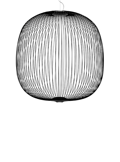 Spokes 2 Large Dimmable LED Pendant with Varnished Steel & Aluminium