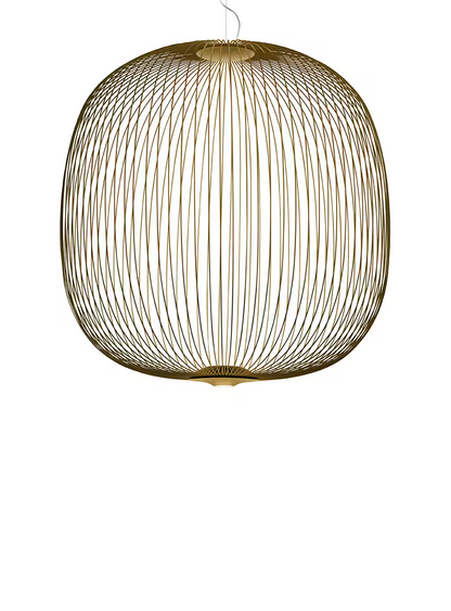 Spokes 2 Large Dimmable LED Pendant with Varnished Steel & Aluminium