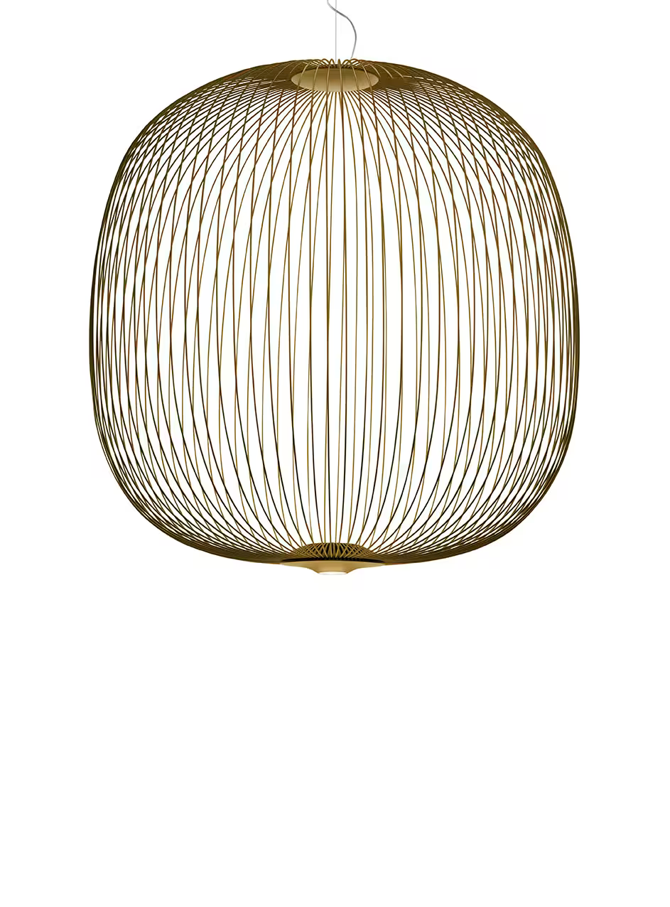 Spokes 2 Large Dimmable LED Pendant with Varnished Steel & Aluminium
