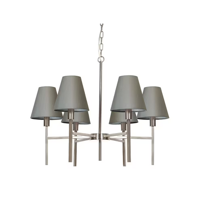 Lucerne 6-Light Chandelier Brushed Nickel