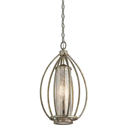 Rosalie 1-Light Pendant Sterling Gold