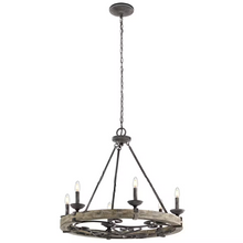 Taulbee 6-Light Chandelier Weathered Zinc