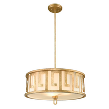 Lemuria 3-Light Duo-Mount Large Pendant Distressed Gold