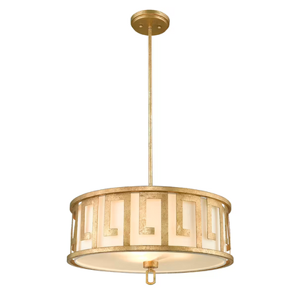 Lemuria 3-Light Duo-Mount Large Pendant Distressed Gold