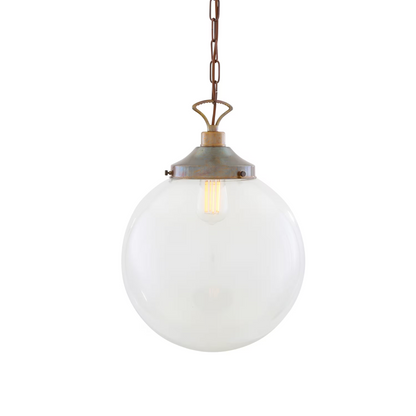 Riad Clear Glass Globe Pendant Light