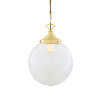 Riad Clear Glass Globe Pendant Light