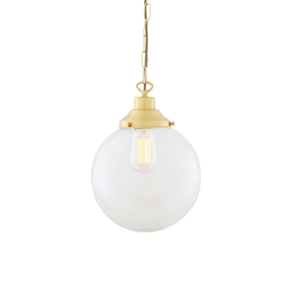 Riad Clear Glass Globe Pendant Light