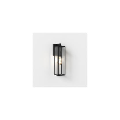 Harvard Lantern Wall Light Textured Black