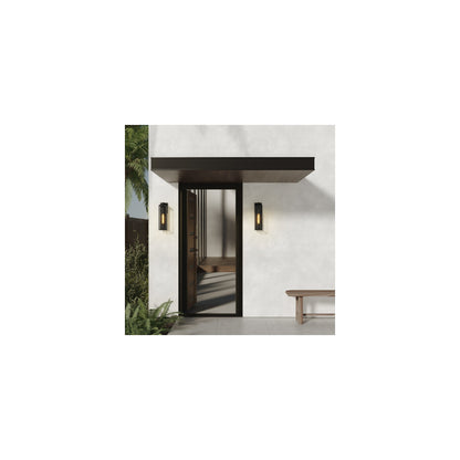 Harvard Lantern Wall Light Textured Black