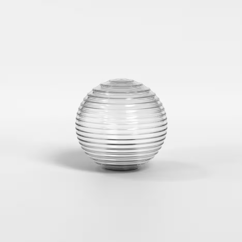 Tacoma Ribbed Glass Clear