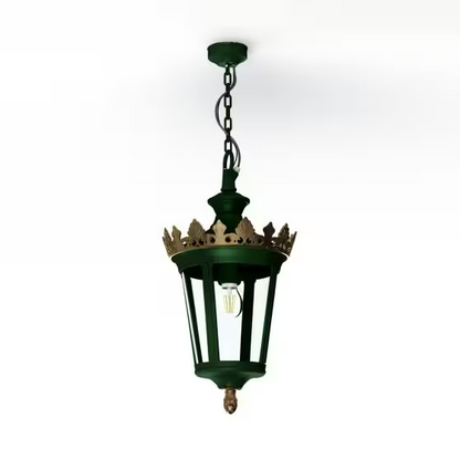Louvre Model 1 Clear Glass Pendant