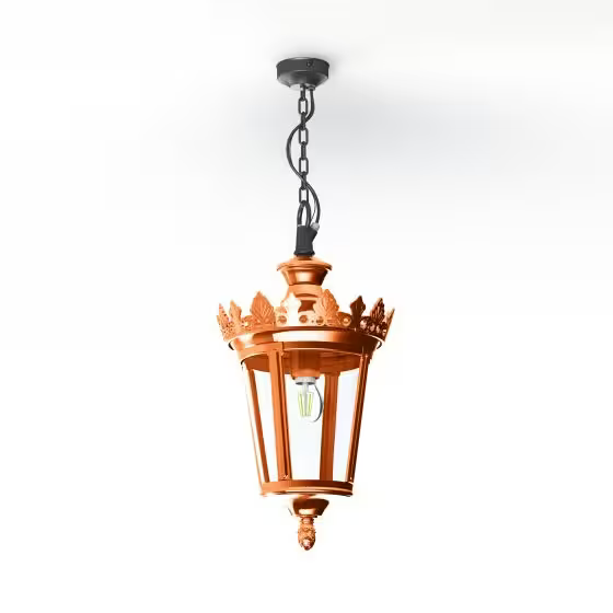 Louvre Model 1 Clear Glass Pendant