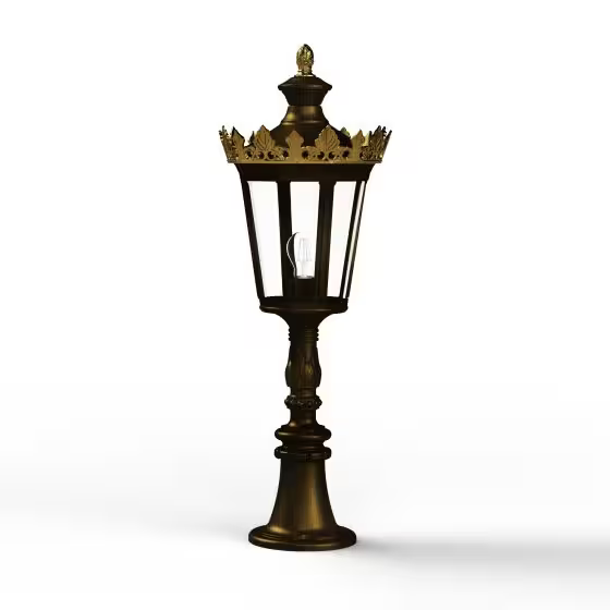 Louvre Model 7 Clear Glass Bollard