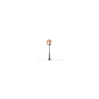 Louvre Model 11 Quadruple Heads Street Lamp