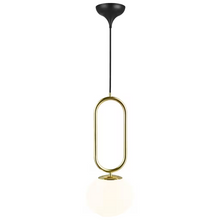Shapes 27 1-Light Pendant Black & Brass