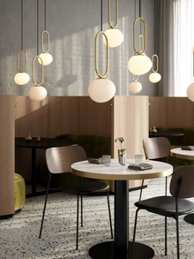 Shapes 27 1-Light Pendant Black & Brass