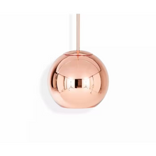 Copper 25cm Round LED Pendant