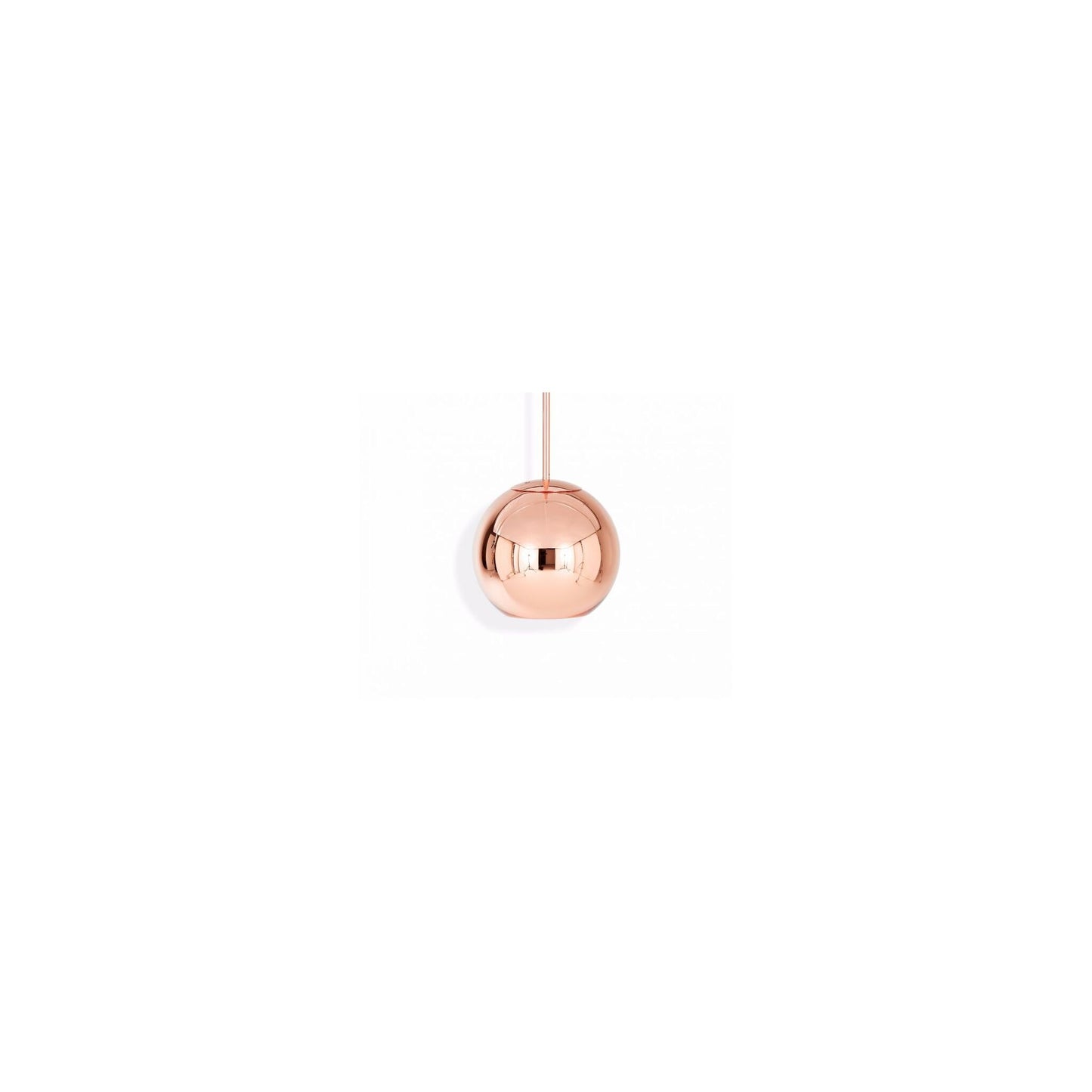 Copper 25cm Round LED Pendant
