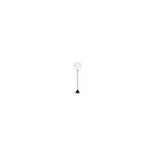 Opal Cone LED Floor Lamp Black