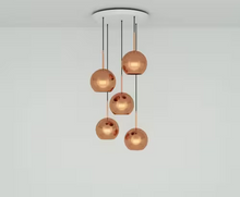 Copper 25cm Round LED Pendant