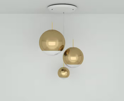 Mirror Ball Range Round LED Pendant