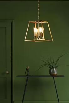 Academy 4-Light Pendant Lantern Black