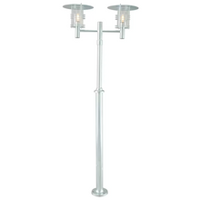 Stockholm Outdoor 2-Light Twin Head Lamp Post