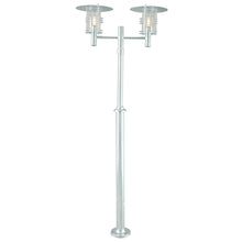 Stockholm Outdoor 2-Light Twin Head Lamp Post