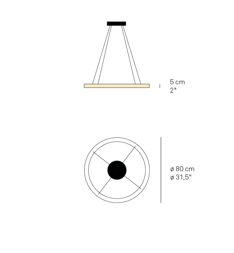 Oh! Line S80 Large LED Pendant