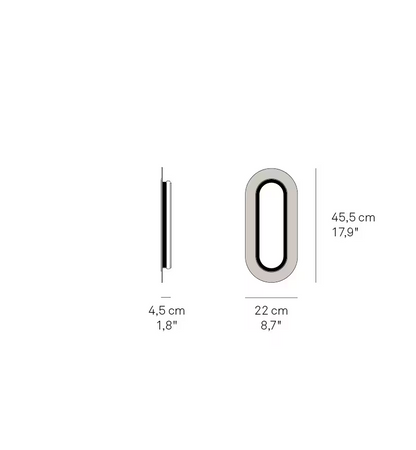 Lens Oval LED Wall Light