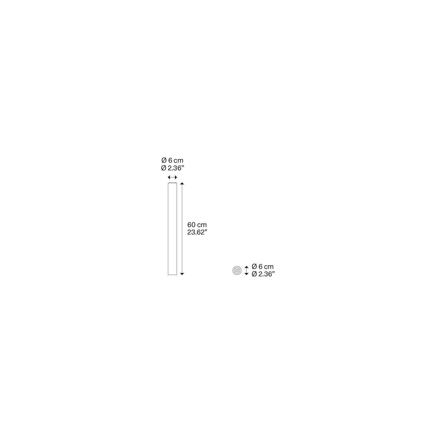 A–Tube Medium Ceiling Light