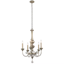 Rosalie 5-Light Chandelier Sterling Gold