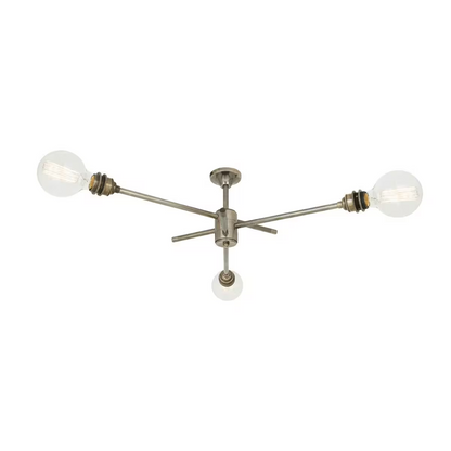 Mombasa Industrial 3-Arm Ceiling Light