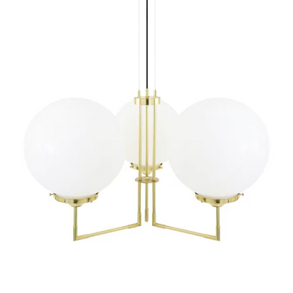 Bellavary Three-Arm Modern Globe Chandelier