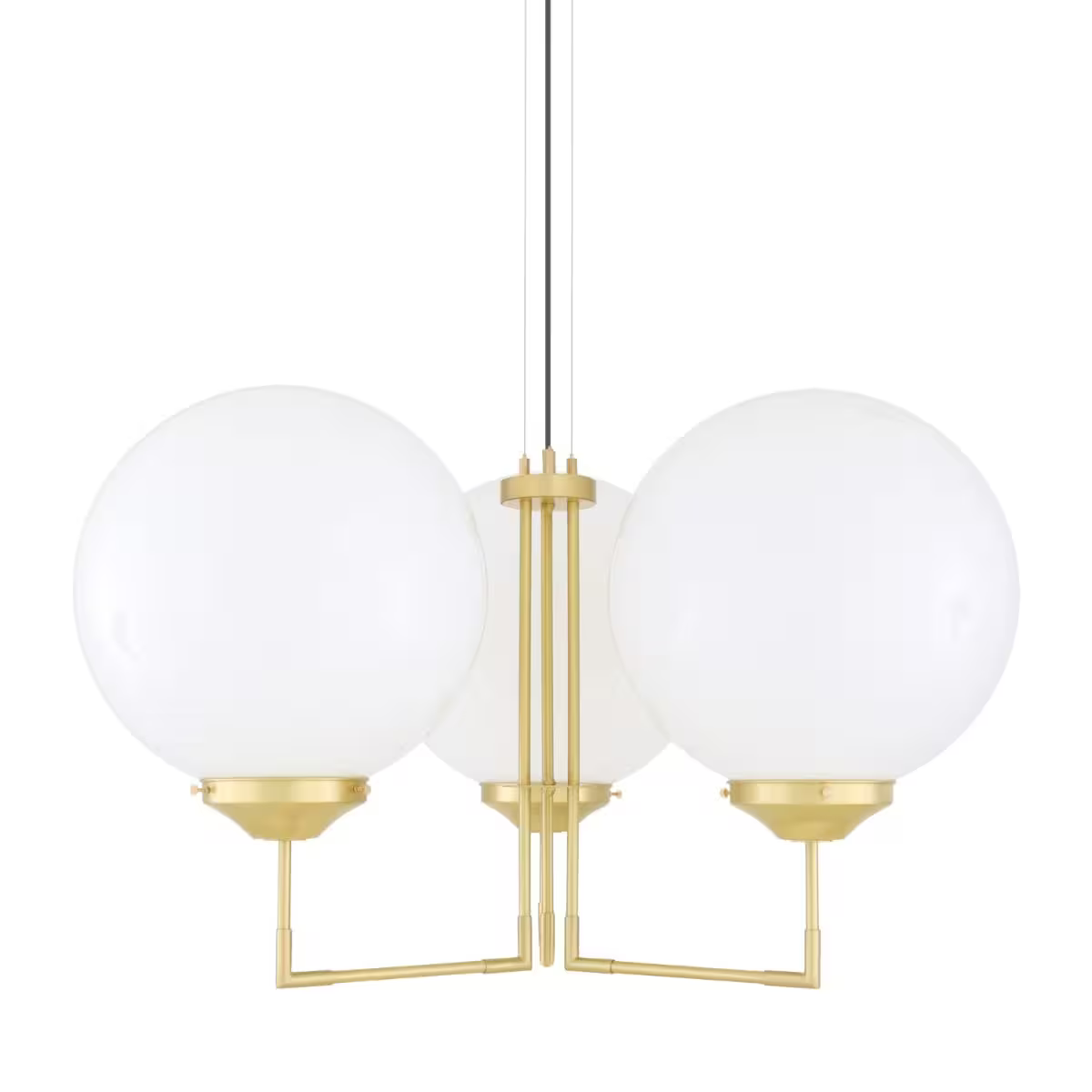 Bellavary Three-Arm Modern Globe Chandelier