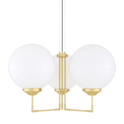 Bellavary Three-Arm Modern Globe Chandelier
