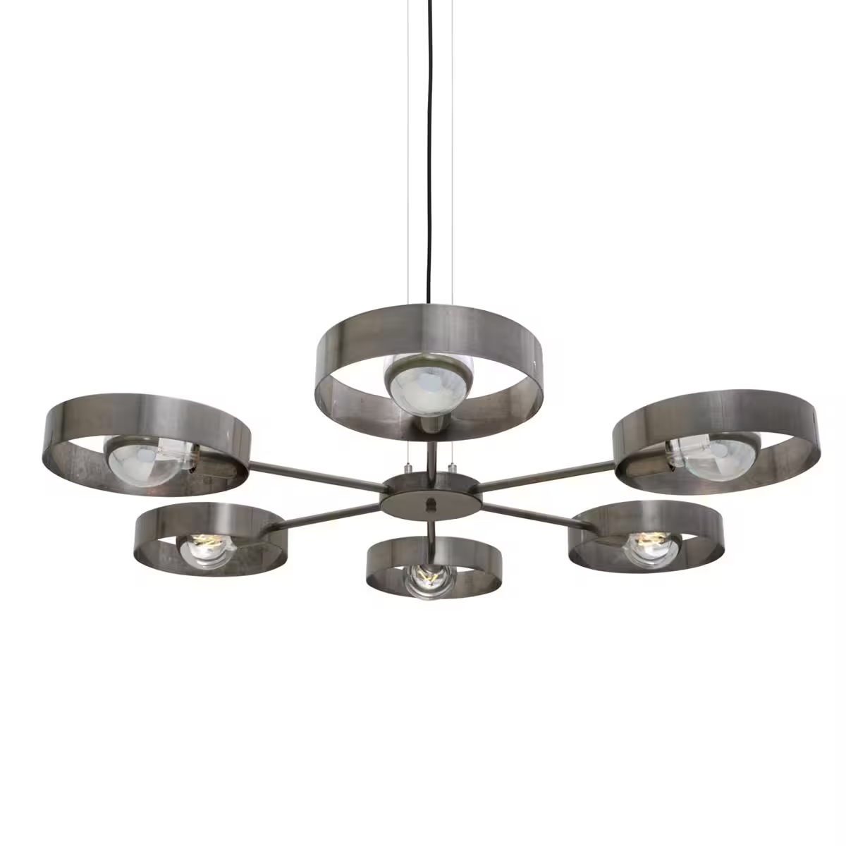 Fossa Modern Industrial 6-Light Chandelier