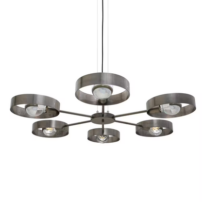 Fossa Modern Industrial 6-Light Chandelier