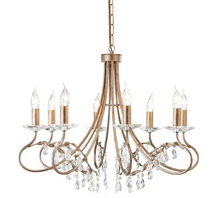 Christina 8-Light Chandelier Silver/Gold