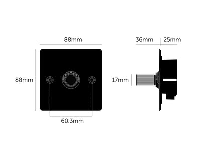 Buster and Punch 1G 120W Rotary Dimmer Switch