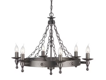 Warwick 6-Light Chandelier Graphite Black