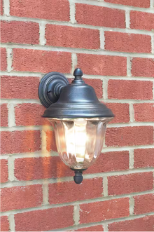Aldgate Outdoor Wall Light with Black Gold