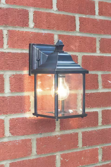 Doyle Wall Bracket Lantern Black Gold