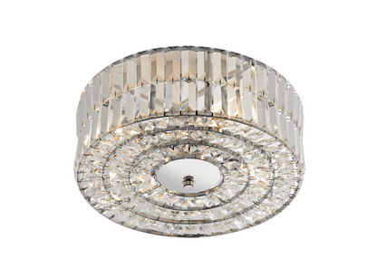 Errol Four-Light Crystal Flush Mount